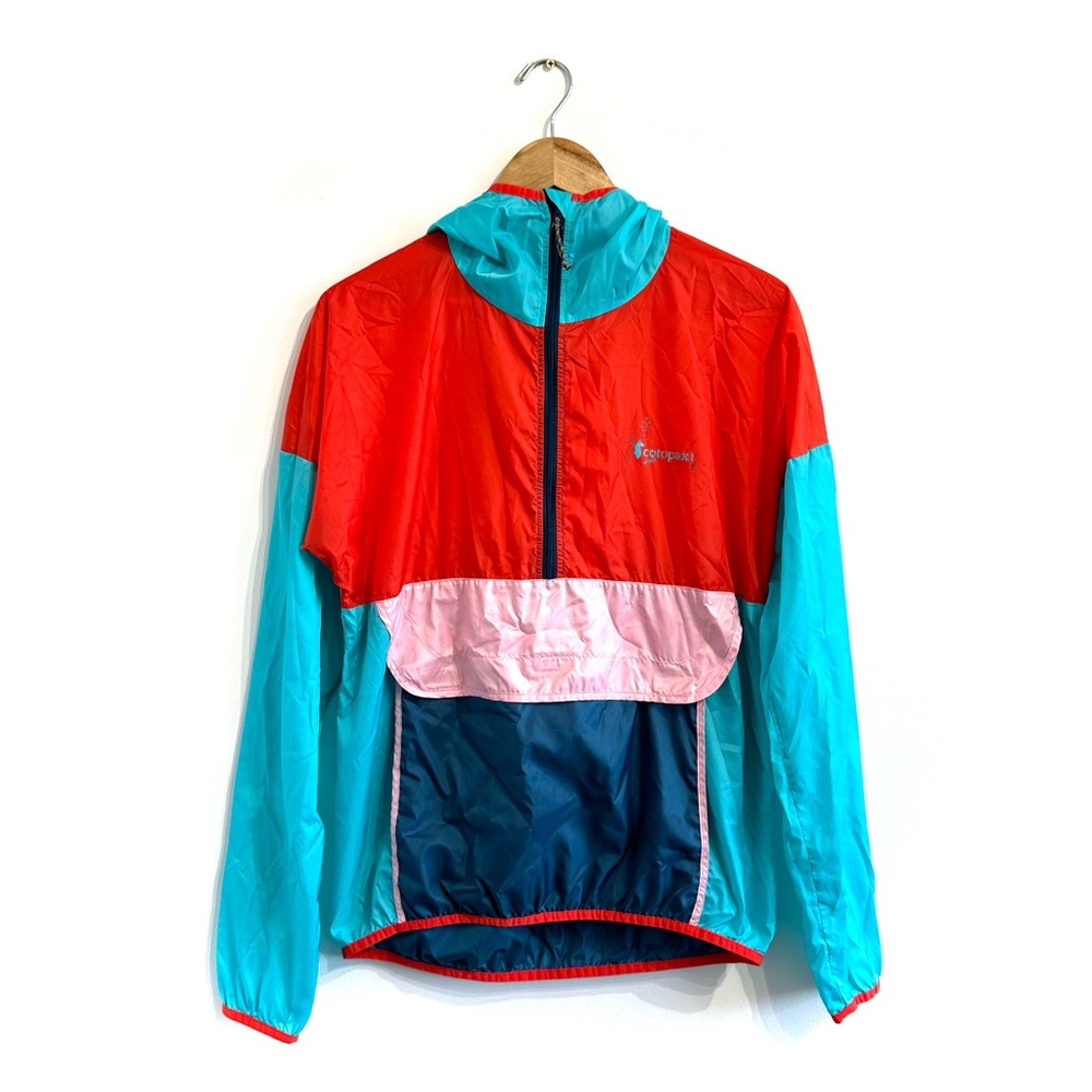 Cotopaxi Teca Half-Zip Windbreaker lightweight packable pullover jacket colorful